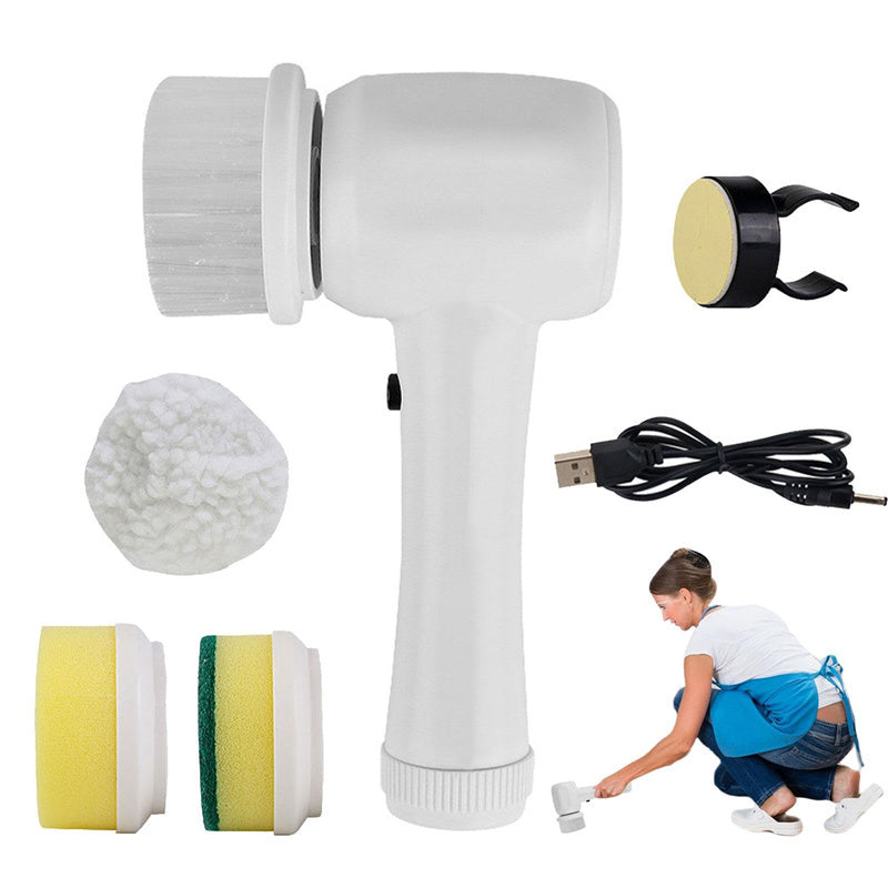 4-in-1 Electric Cleaning Brush - Cordless Handheld Scrubber